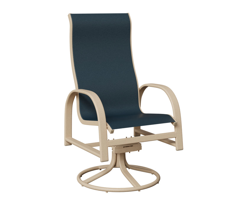 Berlin Gardens Murphy High Back Swivel Rocker Dining Chair