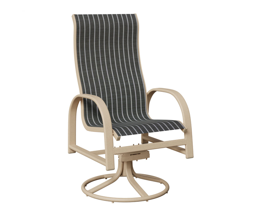 Berlin Gardens Murphy High Back Swivel Rocker Dining Chair