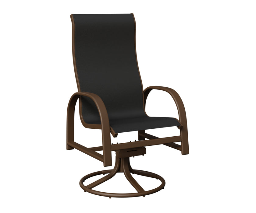 Berlin Gardens Murphy High Back Swivel Rocker Dining Chair