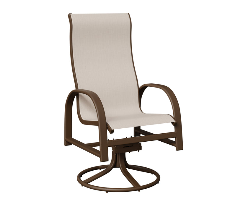 Berlin Gardens Murphy High Back Swivel Rocker Dining Chair
