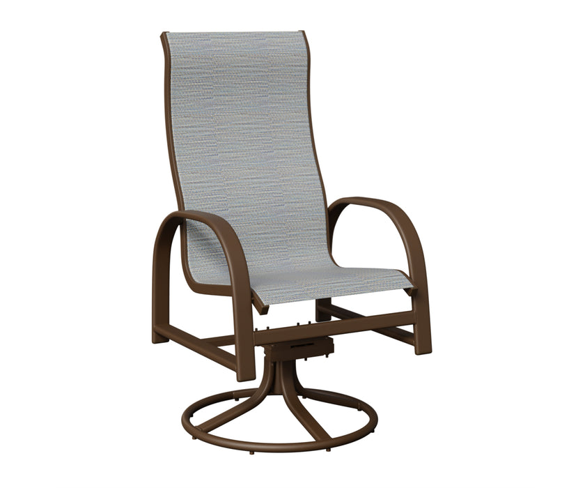 Berlin Gardens Murphy High Back Swivel Rocker Dining Chair