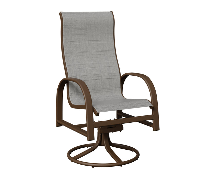 Berlin Gardens Murphy High Back Swivel Rocker Dining Chair