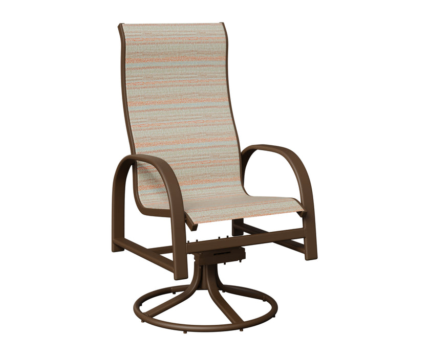 Berlin Gardens Murphy High Back Swivel Rocker Dining Chair