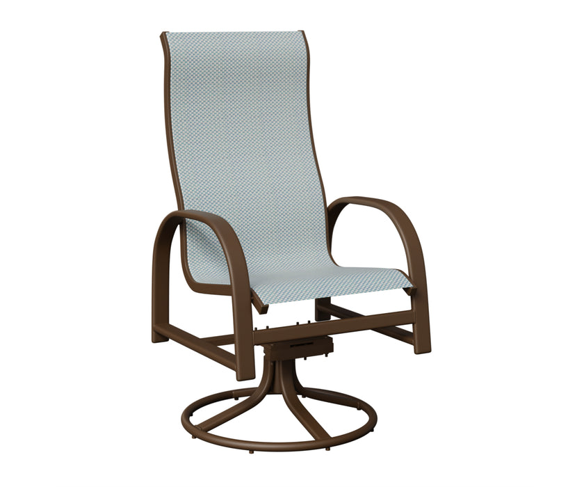 Berlin Gardens Murphy High Back Swivel Rocker Dining Chair