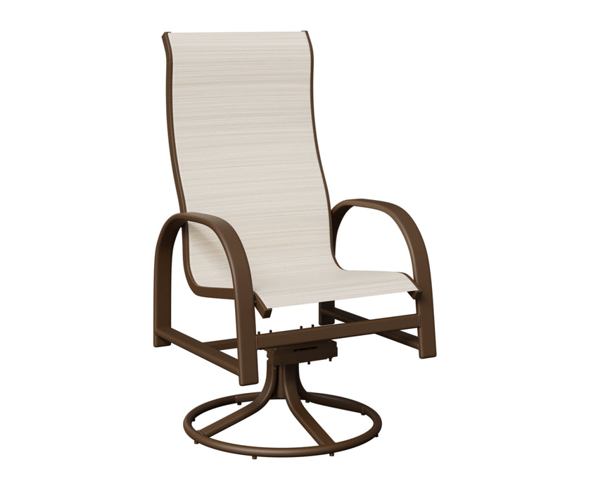 Berlin Gardens Murphy High Back Swivel Rocker Dining Chair