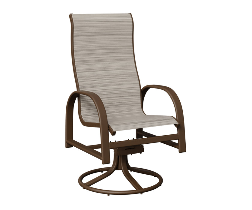 Berlin Gardens Murphy High Back Swivel Rocker Dining Chair