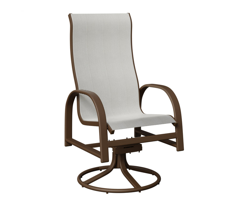 Berlin Gardens Murphy High Back Swivel Rocker Dining Chair