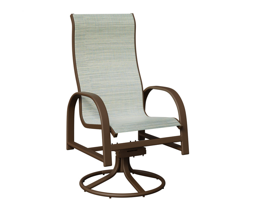 Berlin Gardens Murphy High Back Swivel Rocker Dining Chair