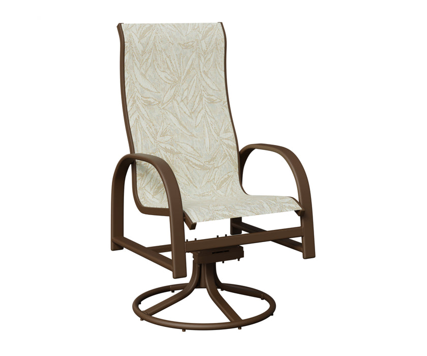 Berlin Gardens Murphy High Back Swivel Rocker Dining Chair