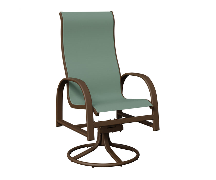 Berlin Gardens Murphy High Back Swivel Rocker Dining Chair