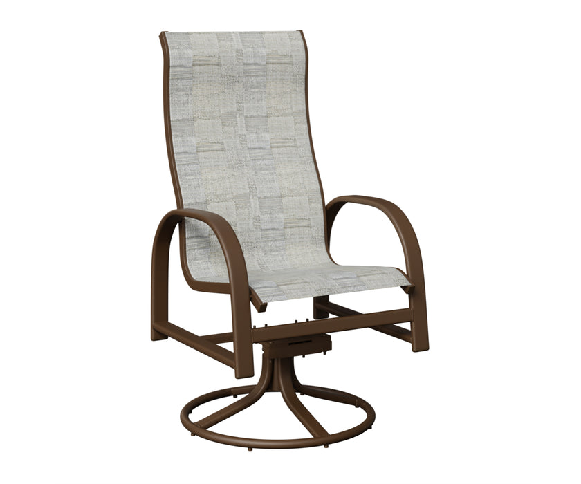 Berlin Gardens Murphy High Back Swivel Rocker Dining Chair