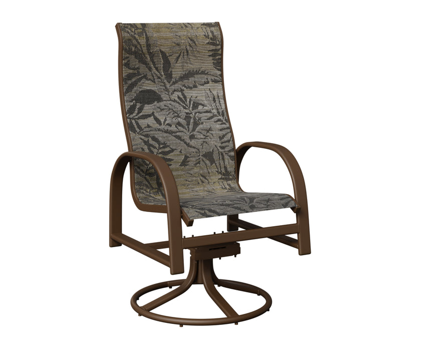 Berlin Gardens Murphy High Back Swivel Rocker Dining Chair