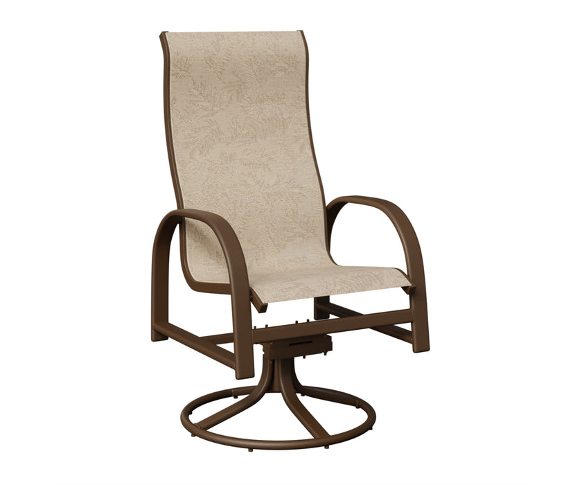 Berlin Gardens Murphy High Back Swivel Rocker Dining Chair