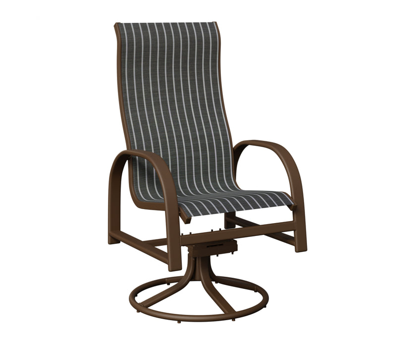 Berlin Gardens Murphy High Back Swivel Rocker Dining Chair