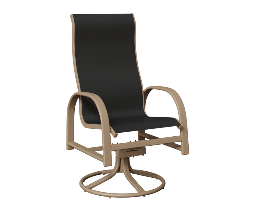 Berlin Gardens Murphy High Back Swivel Rocker Dining Chair