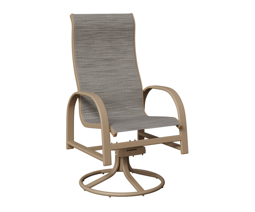 Berlin Gardens Murphy High Back Swivel Rocker Dining Chair