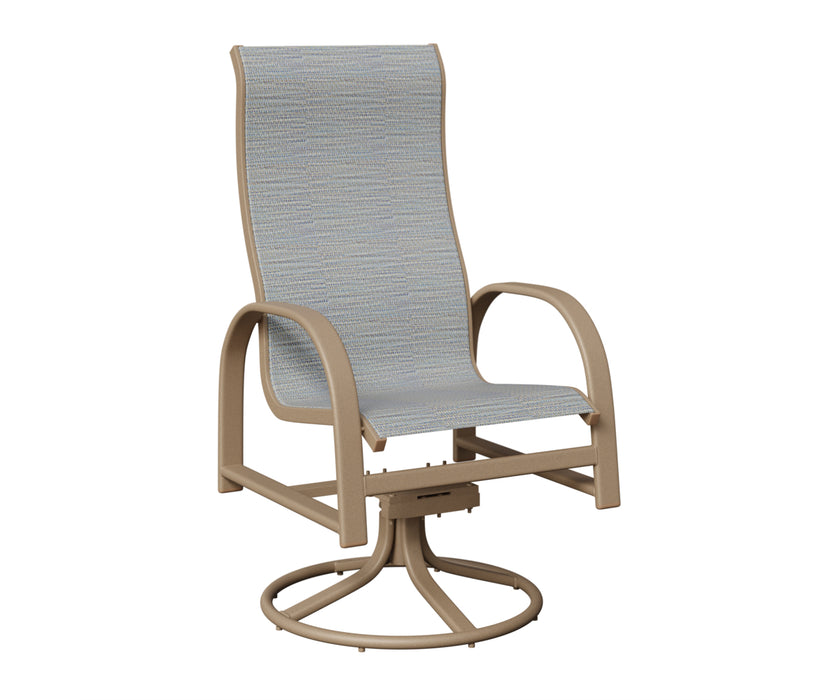 Berlin Gardens Murphy High Back Swivel Rocker Dining Chair