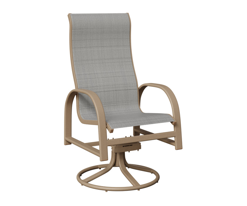 Berlin Gardens Murphy High Back Swivel Rocker Dining Chair