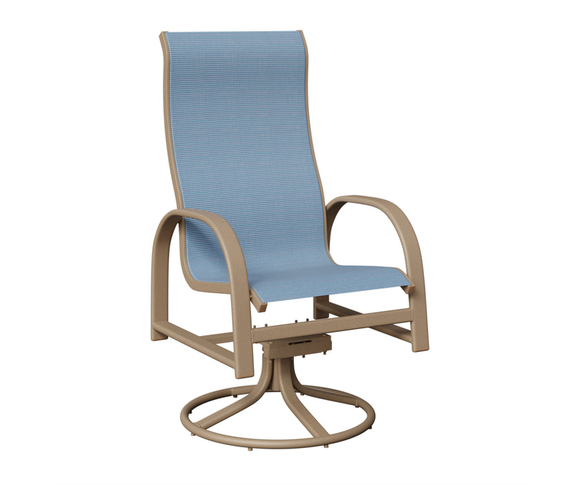 Berlin Gardens Murphy High Back Swivel Rocker Dining Chair