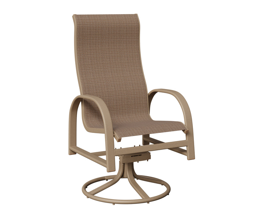 Berlin Gardens Murphy High Back Swivel Rocker Dining Chair