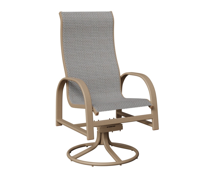 Berlin Gardens Murphy High Back Swivel Rocker Dining Chair