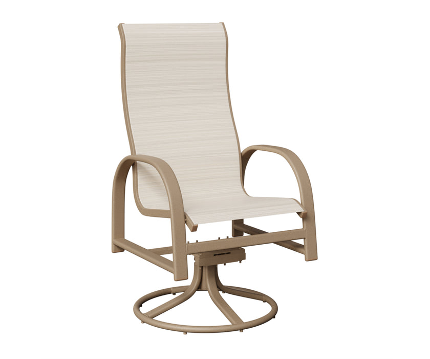 Berlin Gardens Murphy High Back Swivel Rocker Dining Chair