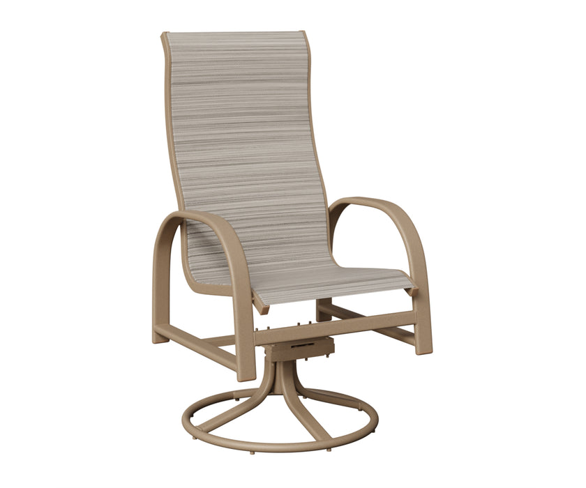 Berlin Gardens Murphy High Back Swivel Rocker Dining Chair