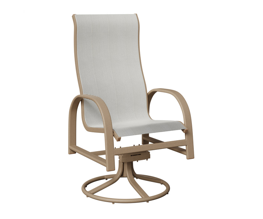 Berlin Gardens Murphy High Back Swivel Rocker Dining Chair