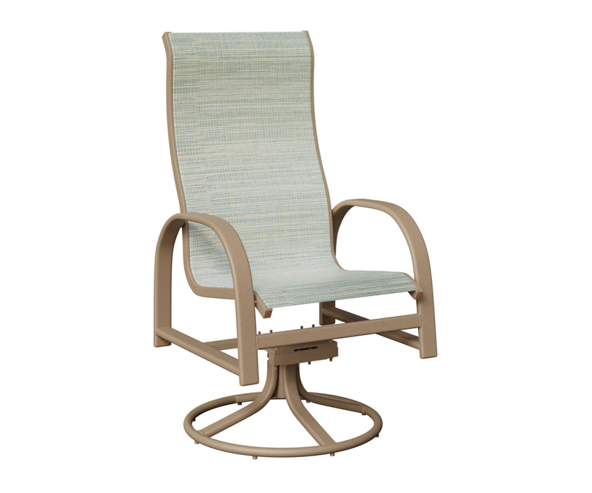 Berlin Gardens Murphy High Back Swivel Rocker Dining Chair