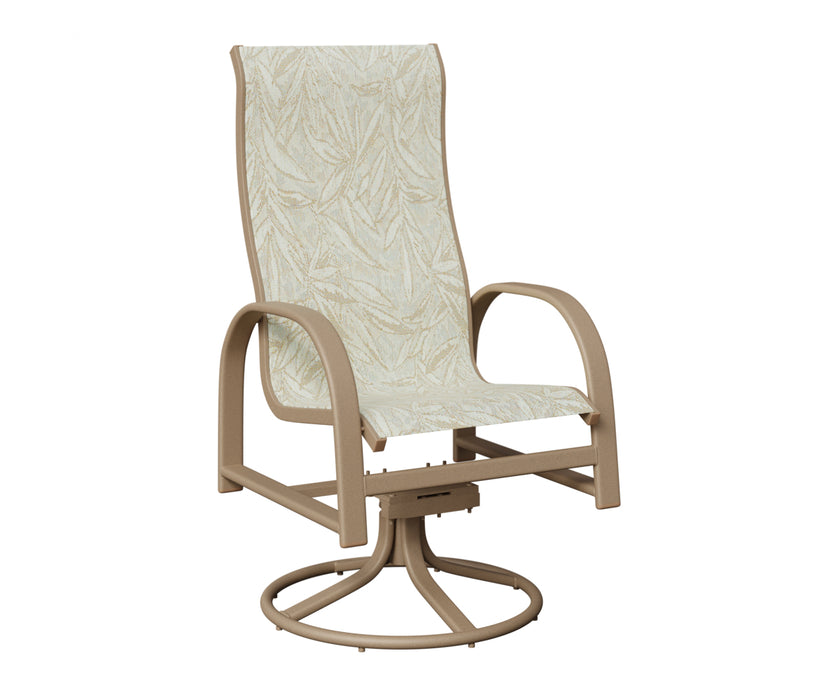 Berlin Gardens Murphy High Back Swivel Rocker Dining Chair