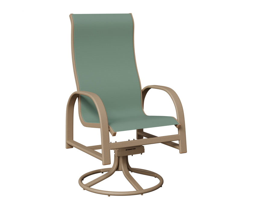 Berlin Gardens Murphy High Back Swivel Rocker Dining Chair