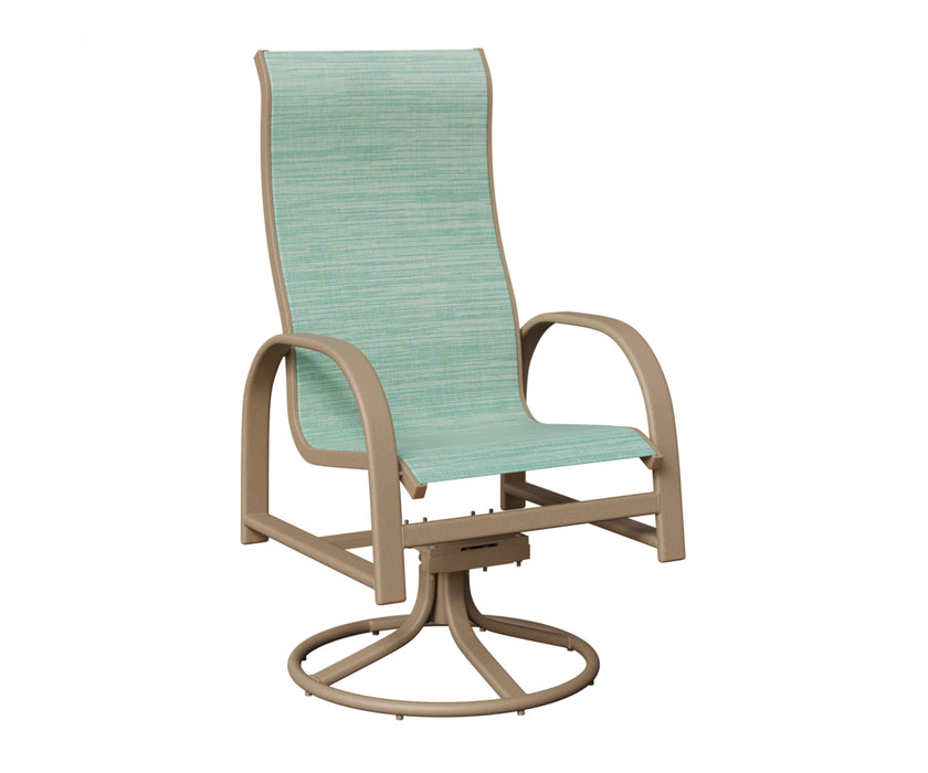 Berlin Gardens Murphy High Back Swivel Rocker Dining Chair