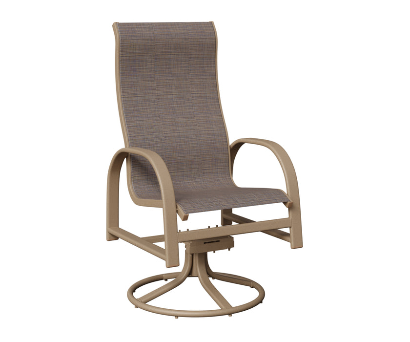 Berlin Gardens Murphy High Back Swivel Rocker Dining Chair