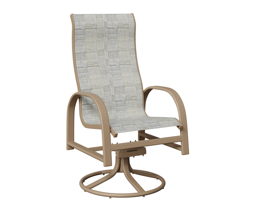 Berlin Gardens Murphy High Back Swivel Rocker Dining Chair