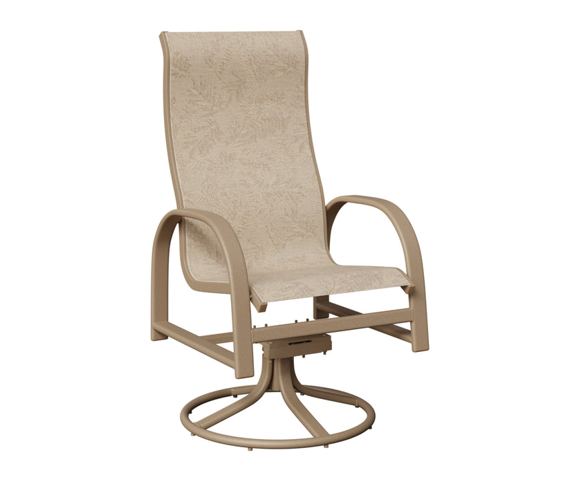 Berlin Gardens Murphy High Back Swivel Rocker Dining Chair