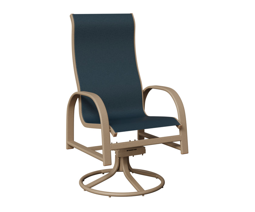Berlin Gardens Murphy High Back Swivel Rocker Dining Chair