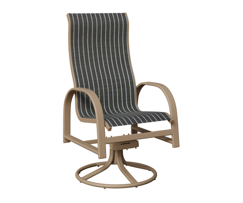 Berlin Gardens Murphy High Back Swivel Rocker Dining Chair