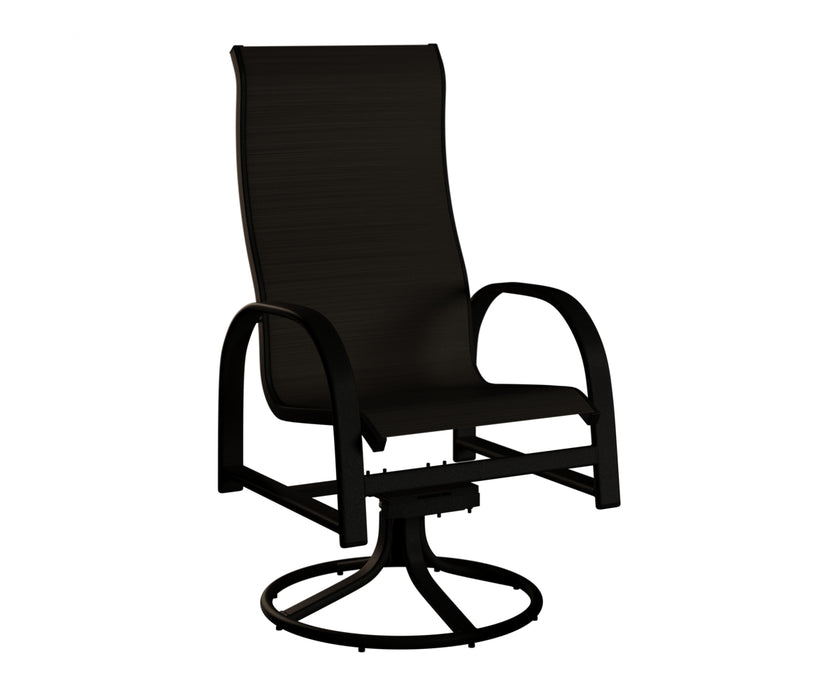 Berlin Gardens Murphy High Back Swivel Rocker Dining Chair