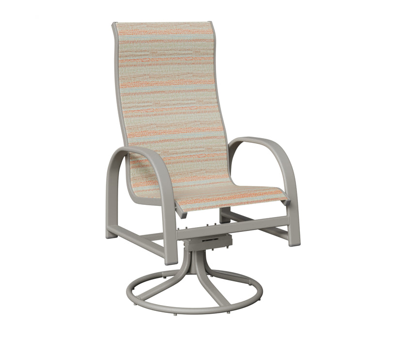 Berlin Gardens Murphy High Back Swivel Rocker Dining Chair