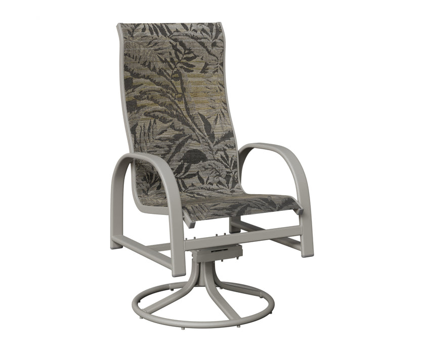 Berlin Gardens Murphy High Back Swivel Rocker Dining Chair