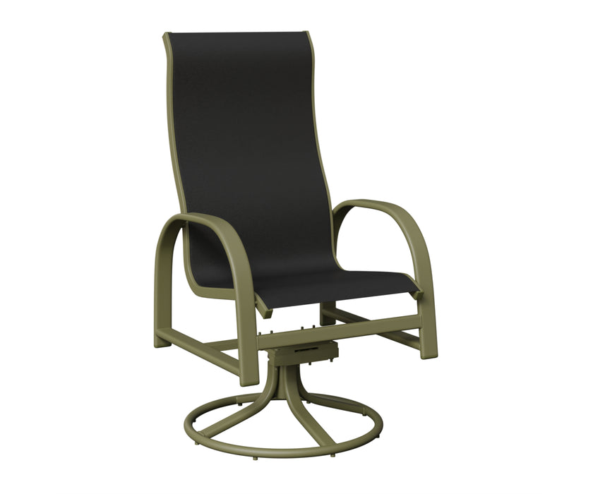 Berlin Gardens Murphy High Back Swivel Rocker Dining Chair