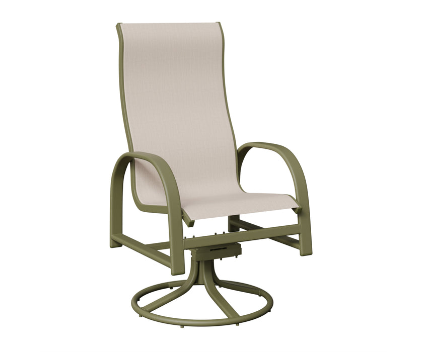 Berlin Gardens Murphy High Back Swivel Rocker Dining Chair