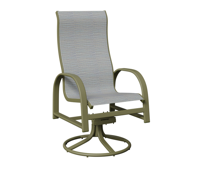 Berlin Gardens Murphy High Back Swivel Rocker Dining Chair
