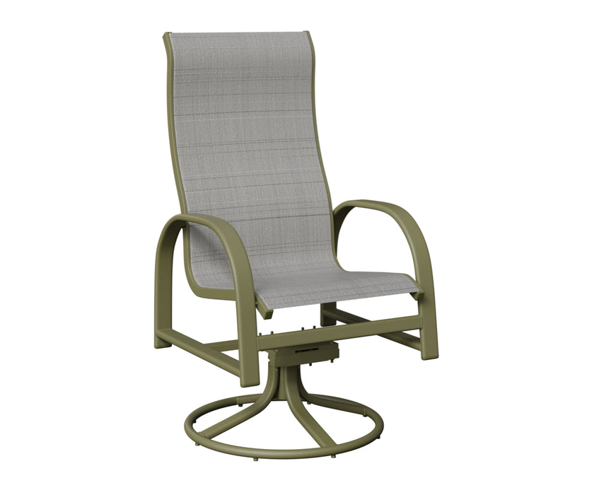 Berlin Gardens Murphy High Back Swivel Rocker Dining Chair