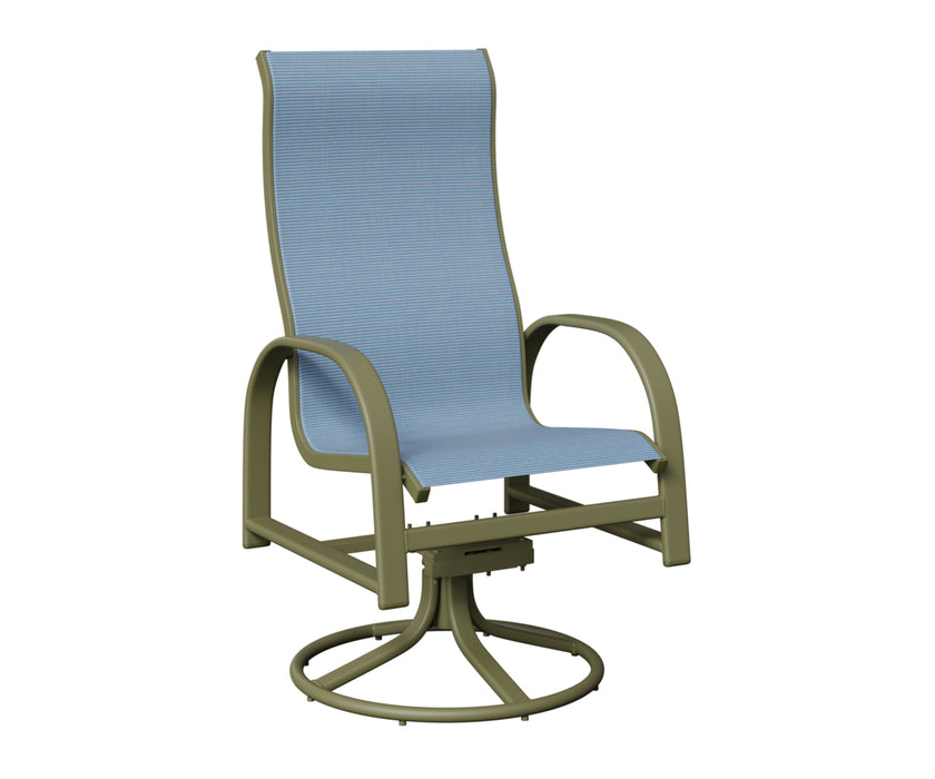 Berlin Gardens Murphy High Back Swivel Rocker Dining Chair