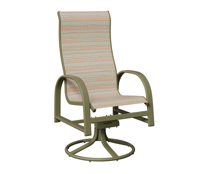 Berlin Gardens Murphy High Back Swivel Rocker Dining Chair