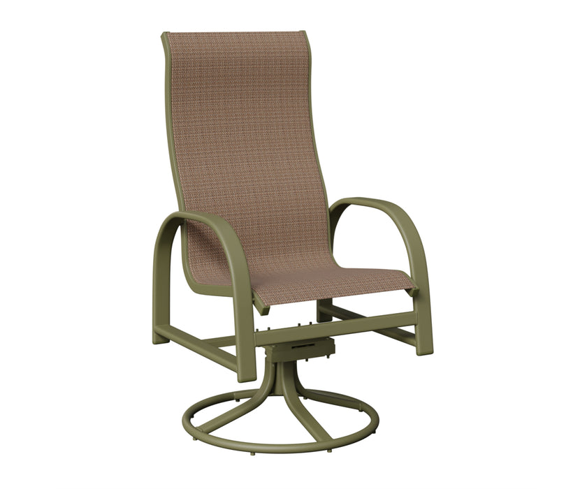 Berlin Gardens Murphy High Back Swivel Rocker Dining Chair