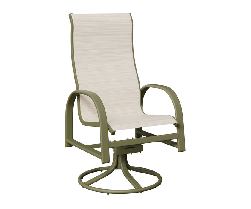 Berlin Gardens Murphy High Back Swivel Rocker Dining Chair