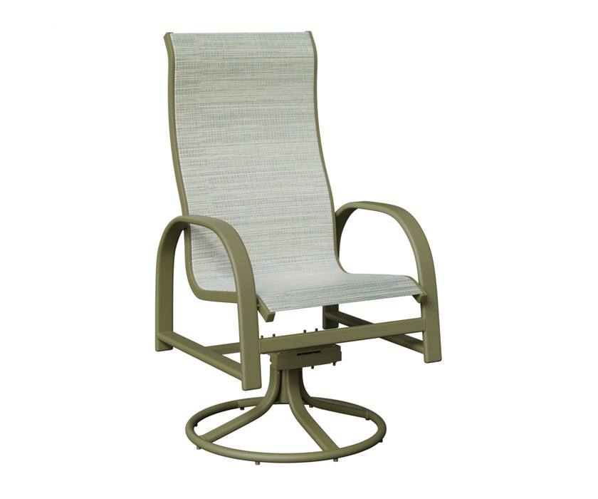 Berlin Gardens Murphy High Back Swivel Rocker Dining Chair