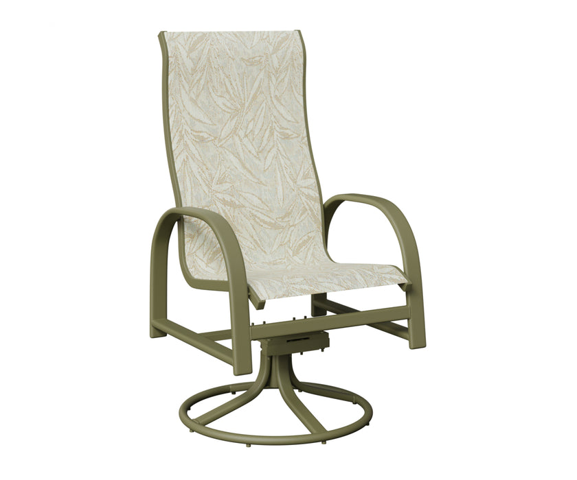 Berlin Gardens Murphy High Back Swivel Rocker Dining Chair